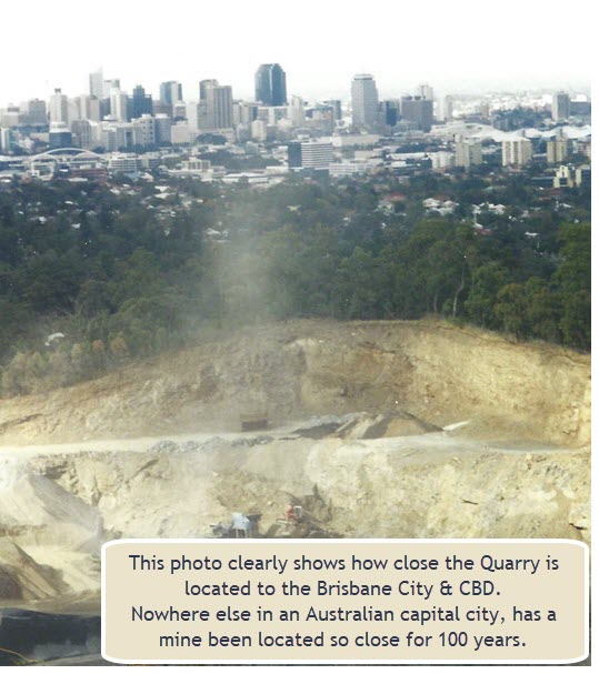 Click to Enlarge Mt Coot-tha Quarry Early Photo October 1979