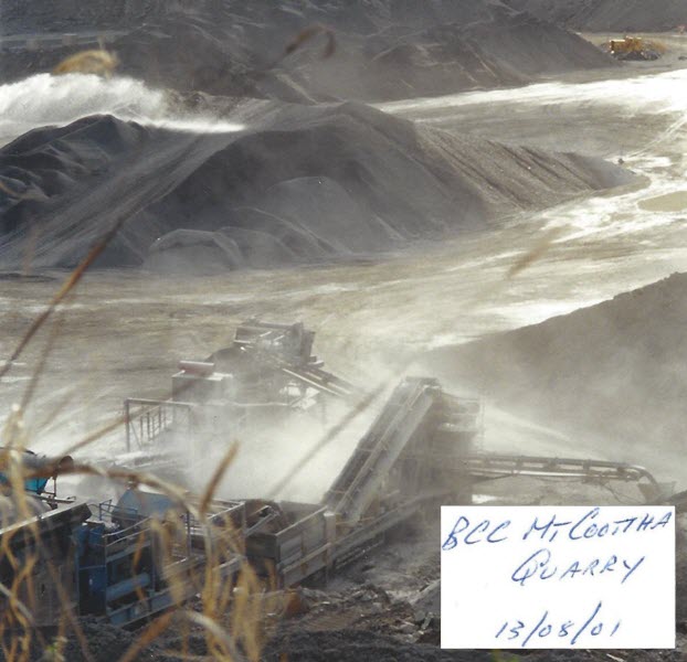 Click to Enlarge Mt Coot-tha Quarry Operational Dust Generation