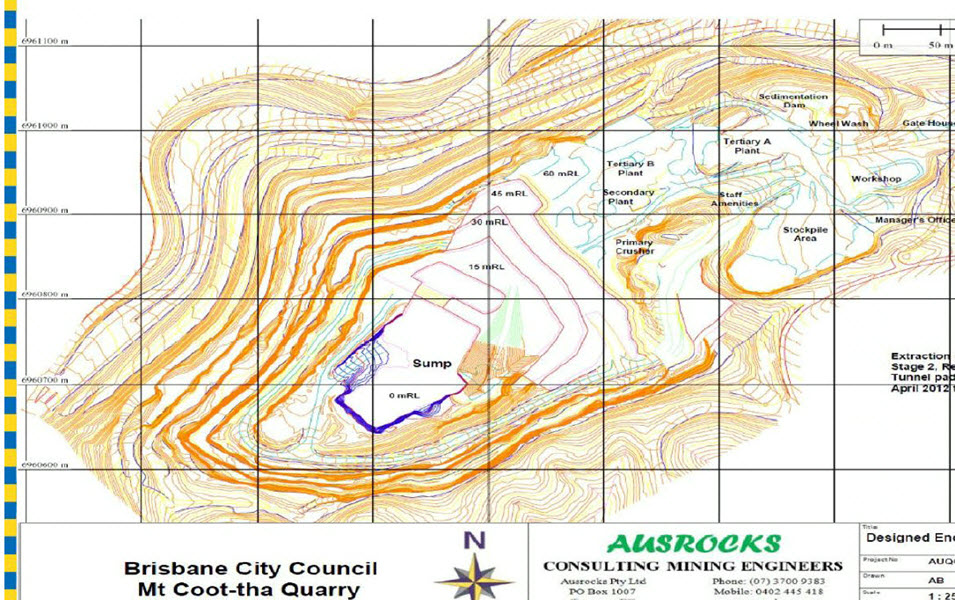 Click to Enlarge Quarry Colored Arial Layout Diagram